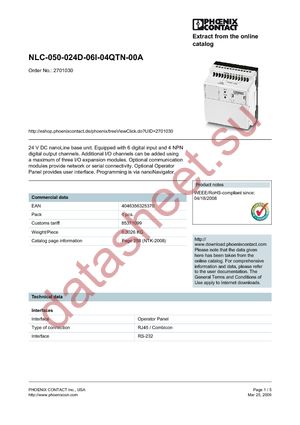 2701030 datasheet  